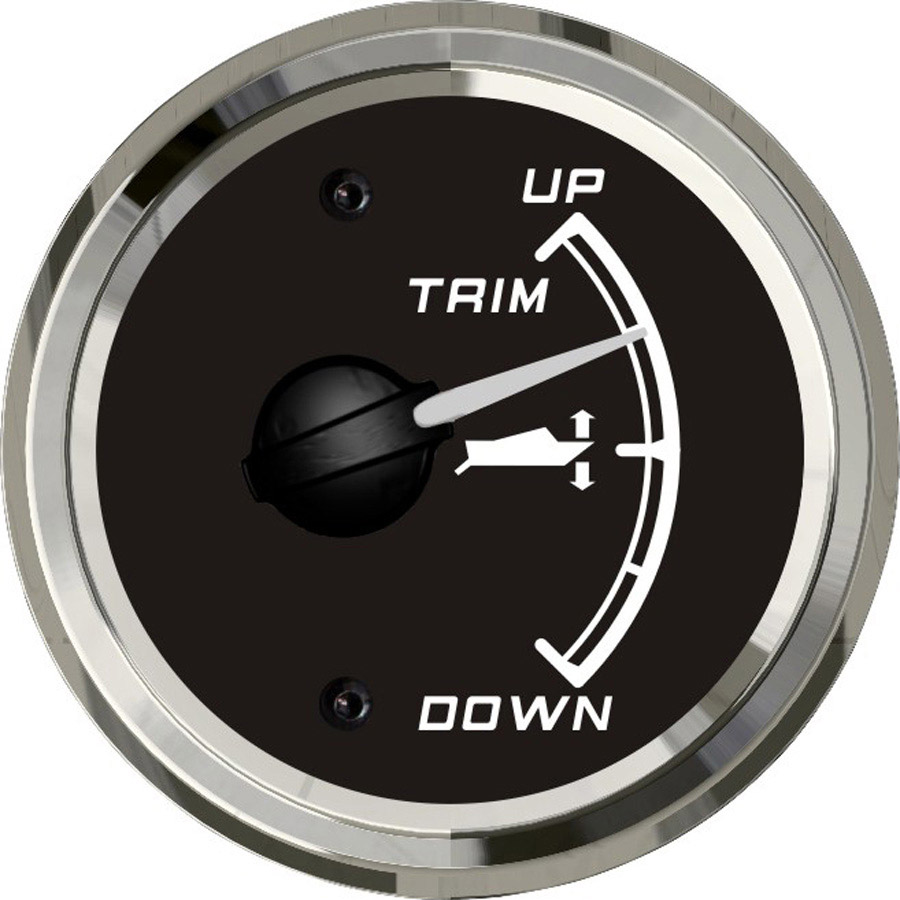 Ceas universal indicator trim 12-24V negru