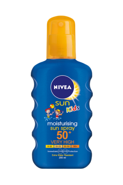 Spray colorat de protectie solara pentru copii NIVEA SUN Kids PFS50+